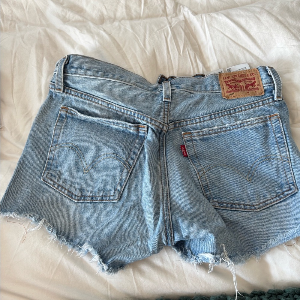 Levi's 501 Light Blue Jean Shorts